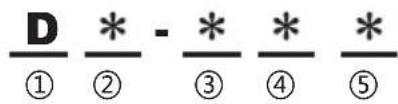 D * - * * * ① ② ③ ④ ⑤