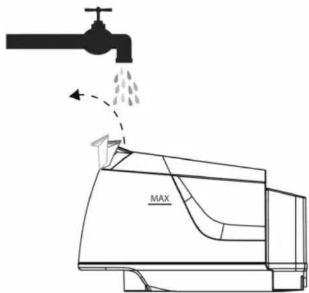Defy SIS4518WB - Filling the water reservoir - 5