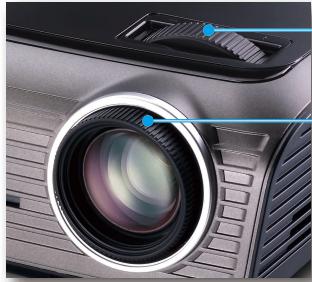 OPTOMA DS309 - Réglage du Zoom/Mise au point du Projecteur - 1