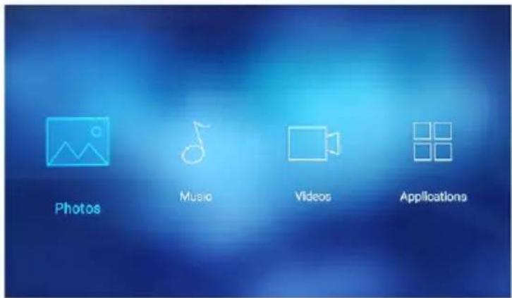 Photos Music Videos Applications