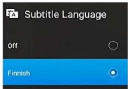 Subtitle Language Off Finnish