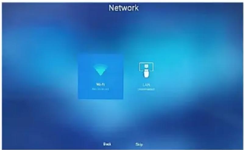 Network Wi-Fi LAN Back Skip