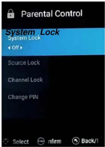 Vivax TV-55UHD123T2S2SM - Channel Lock (Zaklepanje kanala) - 1