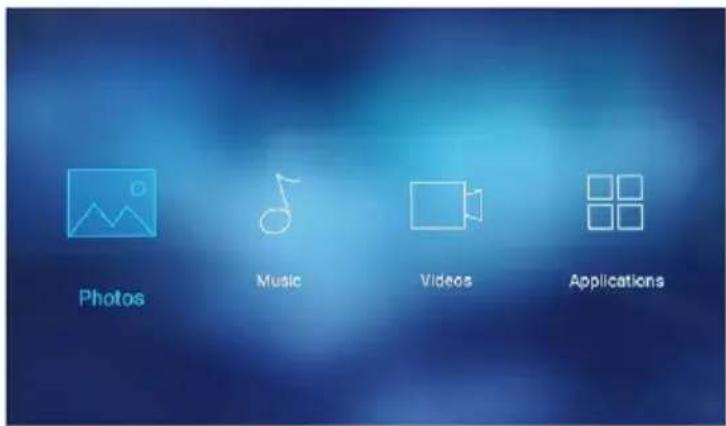 Photos Music Videos Applications