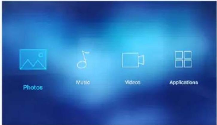 Photos Music Videos Applications