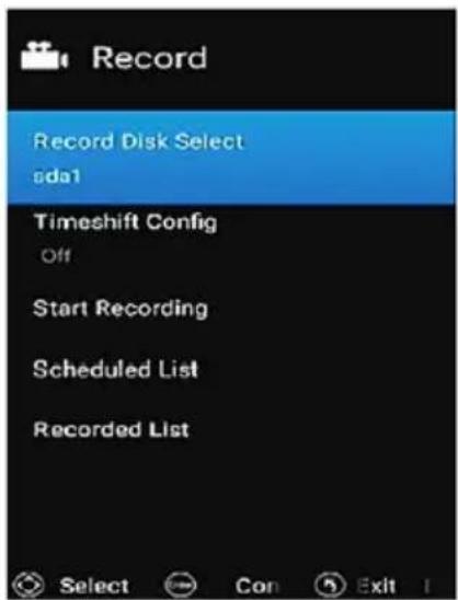 Vivax TV-55UHD123T2S2SM - Recorded list (Seznam posnetih zapisov): - 1