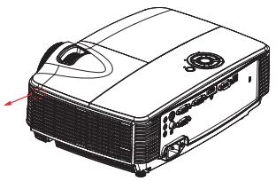 OPTOMA DS311 - Installation du filtre à poussière - 2