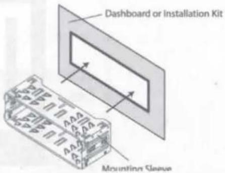 Dashboard or Installation Kit Mounting Sleeve