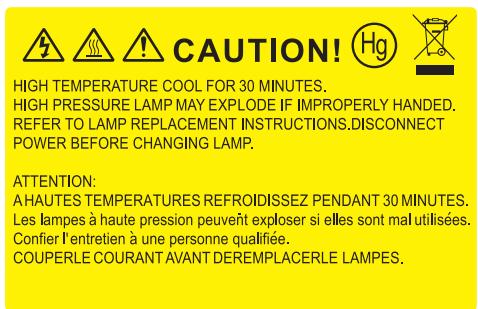 OPTOMA DS315e - Remplacement de la lampe - 2