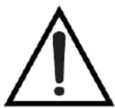 Warning symbol image with exclamation mark inside a triangle