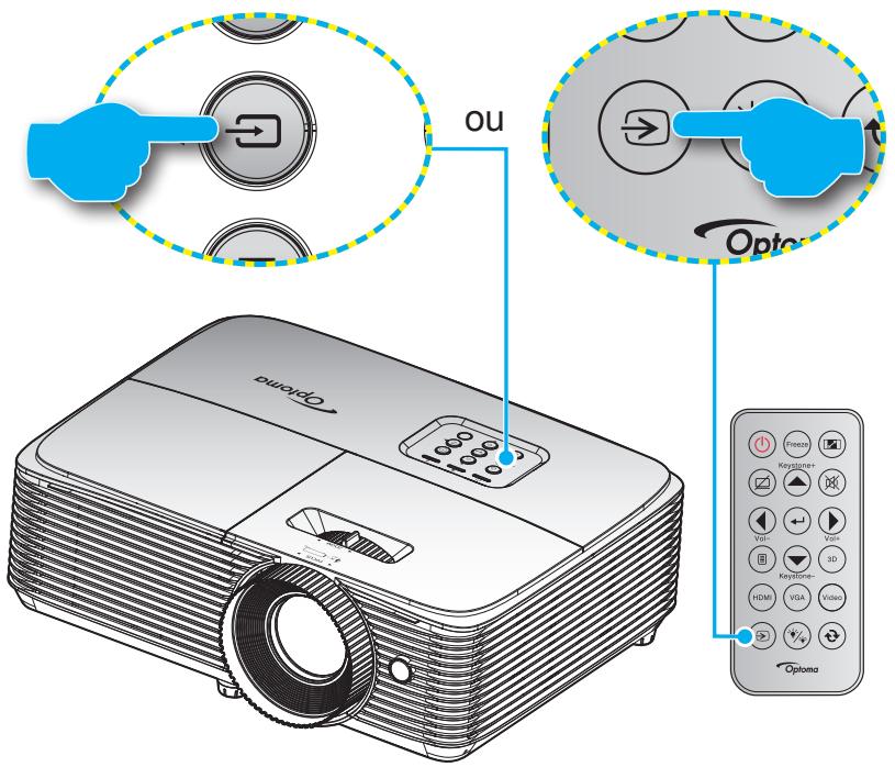 OPTOMA DS318e - Sélectionner une source d'entrée - 1