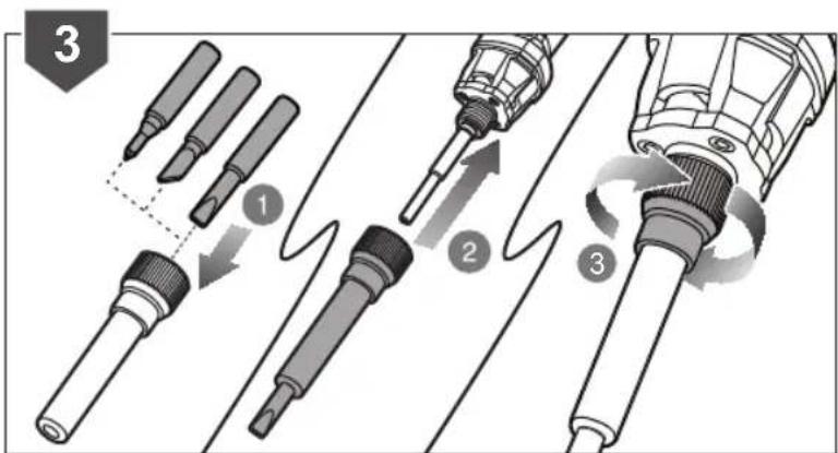 Diagram illustrating three-step soldering process steps with labeled arrows and tool illustrations