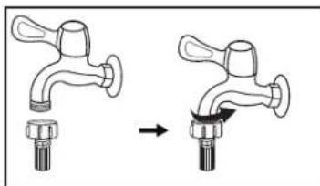 Esatto ETLW100B - CONNECTION OF INLET HOSE, TAP AND WASHING MACHINE - 8