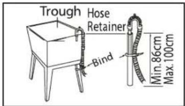 Trough Hose Retainer Bind Min.86cm Max.100cm