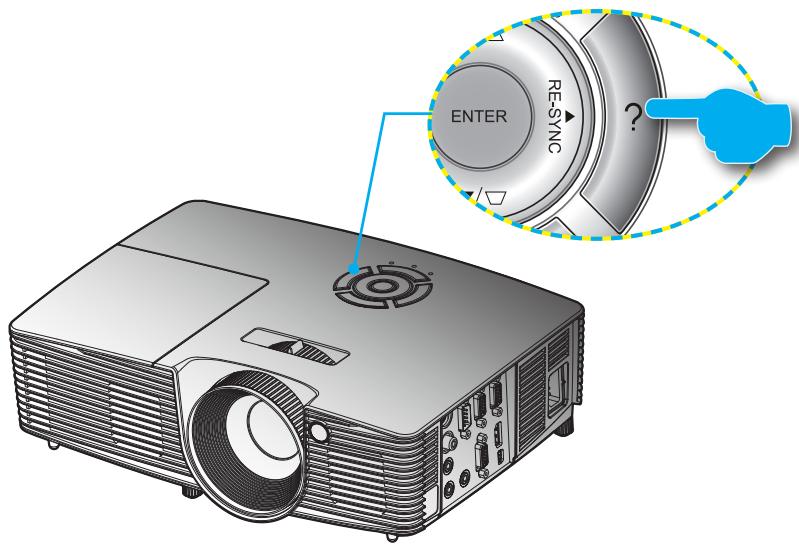 OPTOMA DS346 - Utiliser le menu AIDE - 1