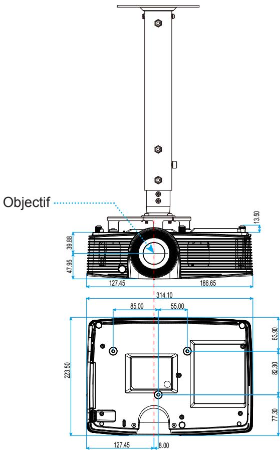 OPTOMA DS346 - Installation au plafond - 3