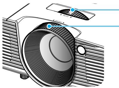 OPTOMA DS346i - Réglagede la mise au point du projecteur - 1