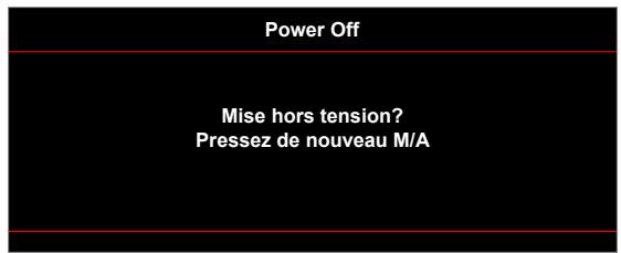 OPTOMA DU400 - Mise hors tension - 1