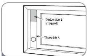 Window slider B if required Window slider A