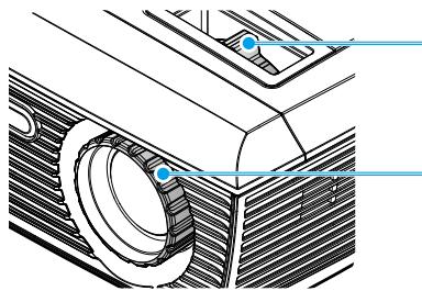 OPTOMA DX211 - Réglage du Zoom/Mise au point du Projecteur - 1