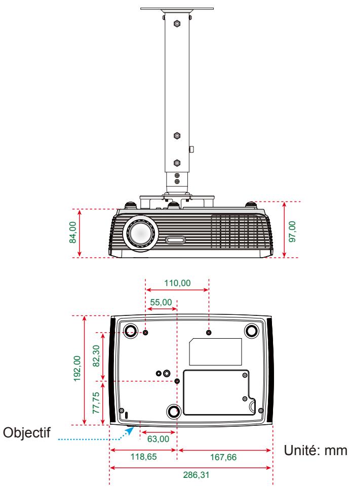 OPTOMA DX211 - Installation au plafond - 3