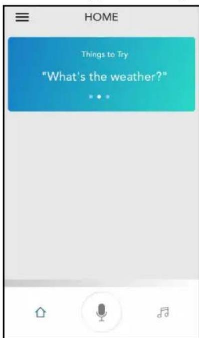 HOME Things to Try "What's the weather?"