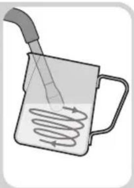 SUNBEAM Cafe Series Duo EMM7200 - Position steam wand 17. Start milk texturing - 4