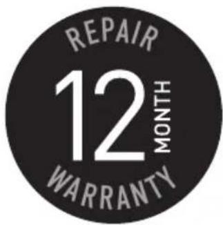 REPAIR 12 MONTH WARRANTY