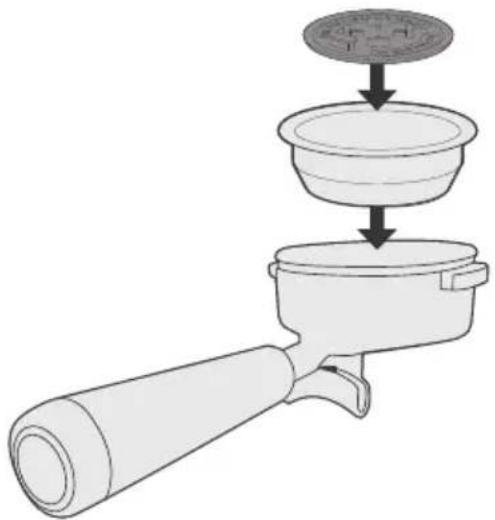 Diagram showing a cooking step with a bowl and utensil, illustrating the process from raw material to final product.
