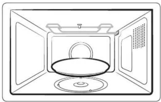 SAMSUNG MC32J7055HT - Using the crusty plate - 1
