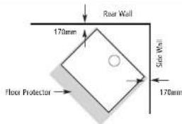 Rear Wall 170mm Side Wall Floor Protector 170mm