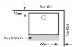EUREKA Nugget Mk2 - Clearances to combustibles & flue requirements - 1