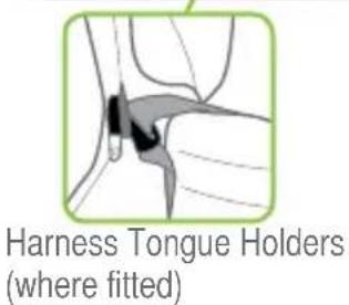 Harness Tongue Holders (where fitted)