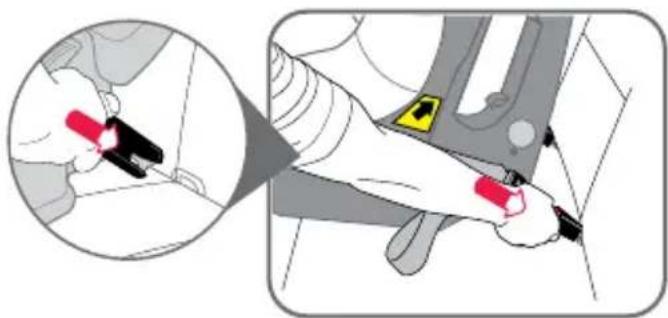 BRITAX 7300/E/2013 - INSTALLING INTO THE CAR USING ISOFLEX (IF FITTED) AND TOP TETHER STRAP - 1
