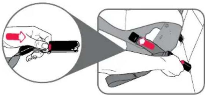 BRITAX 7300/E/2013 - DISCONNECT TOP TETHER AND ISOFLEX CONNECTORS - 1