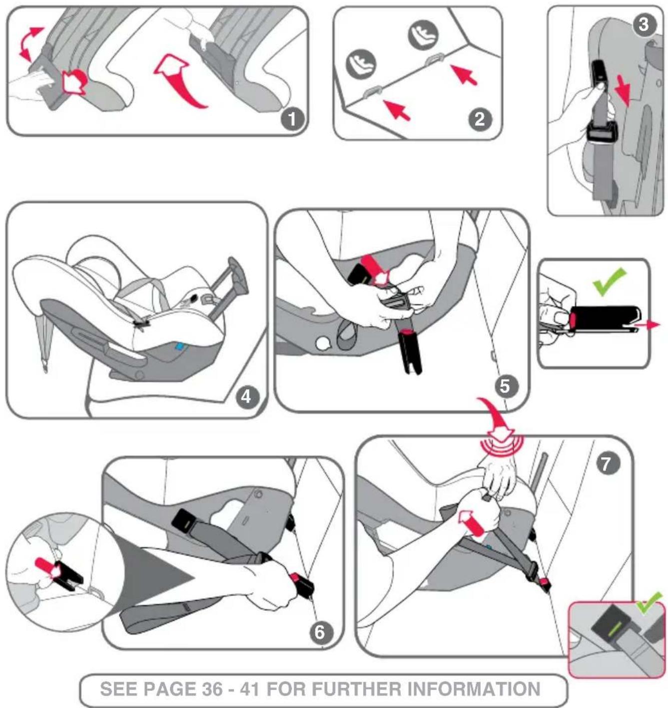 BRITAX 7300/E/2013 - ISOFLEX QUICK SETUP REARWARD FACING - 1