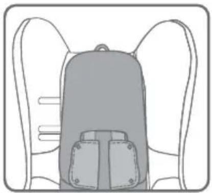BRITAX 7300/E/2013 - To replace headrest cover for adjustable headrest without side wings: - 3