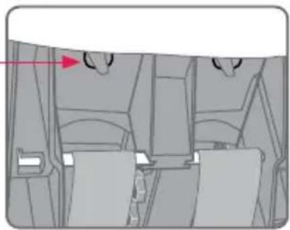 BRITAX 7300/E/2013 - To remove headrest cover from adjustable headrest with side wings: - 3