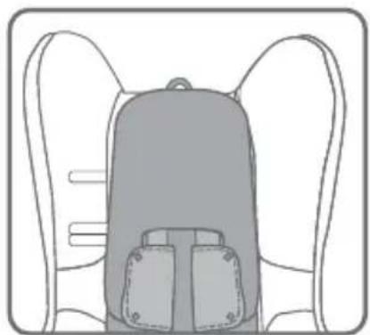 BRITAX 7300/E/2013 - To remove headrest cover from adjustable headrest without side wings: - 1