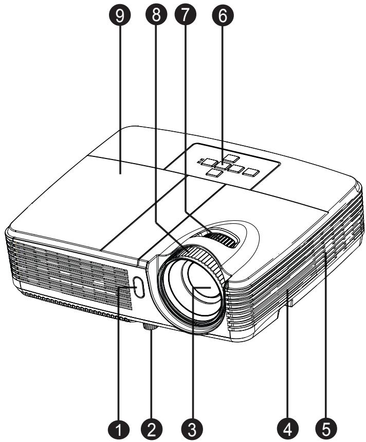 OPTOMA DX329 - Vue de devant - 1