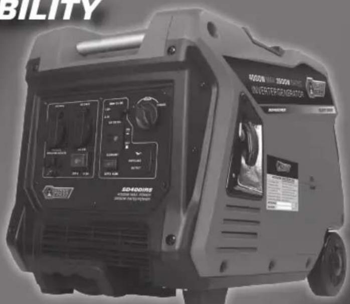 BILITY SD400IMS MAX 3500V MAX MIN CONVERTER GENERATOR