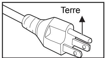 OPTOMA DX340 - Notes sur le cordon d'alimentation secteur - 2