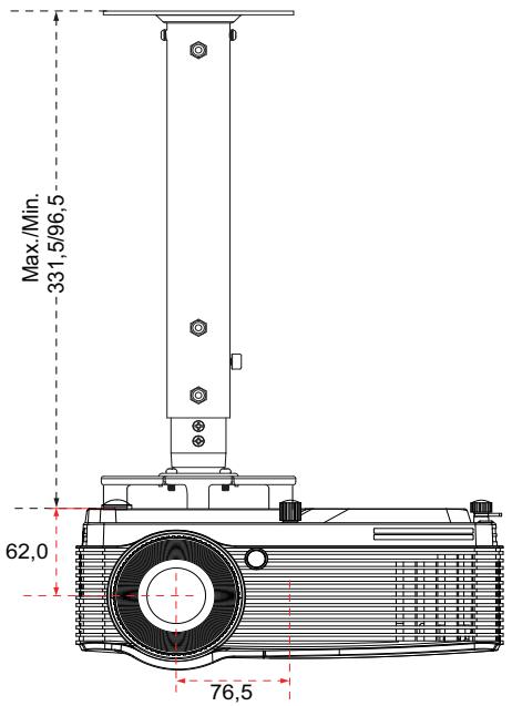 OPTOMA DX340 - Montage au plafond - 2