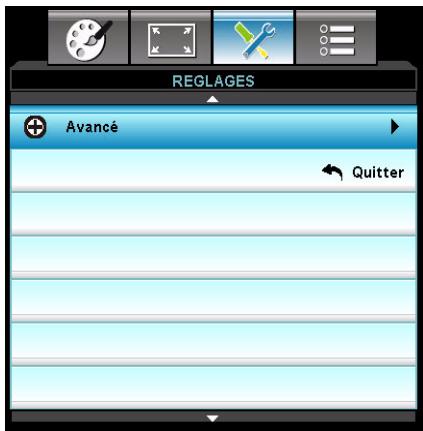 OPTOMA DX340 - REGLAGES - 2
