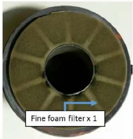 Fine foam filter x 1
