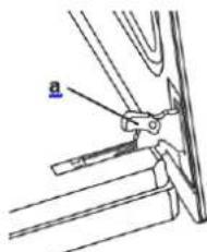 Technical diagram showing a mechanical assembly with labeled component 'a'