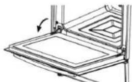 Heinner HBO-V659GCDRC-GBK - Removal of the oven door - 1