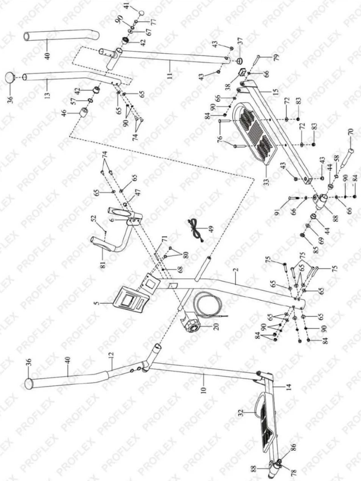 Technical diagram of a mechanical device with numbered components and labeled parts, likely for assembly or manufacturing documentation.