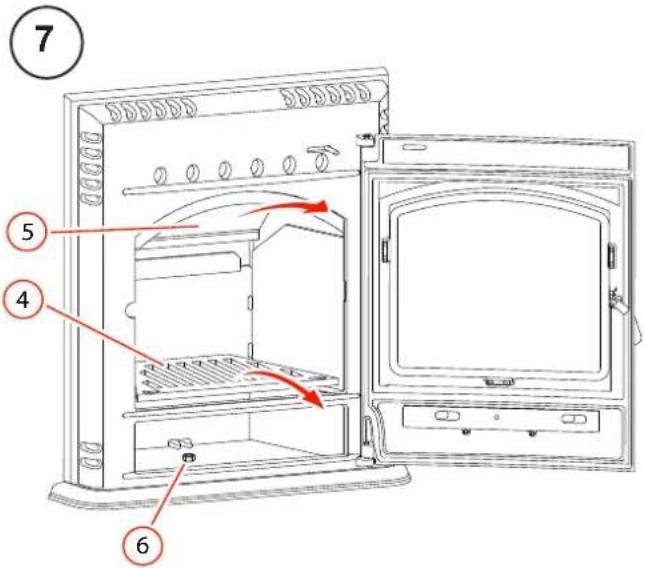 DIMPLEX WST4I - Westcott 4.3kW Multifuel Inset Stove - 7