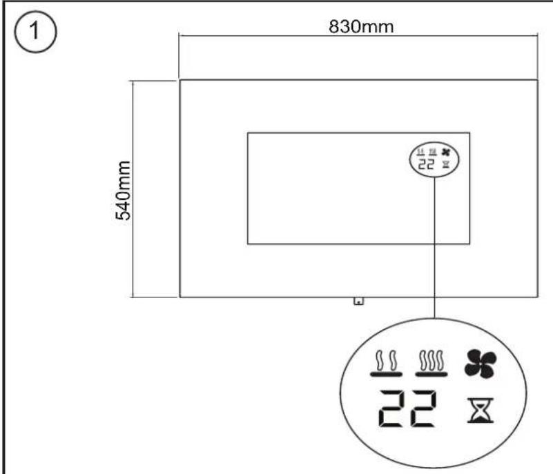 830mm 540mm 1 22 32 22